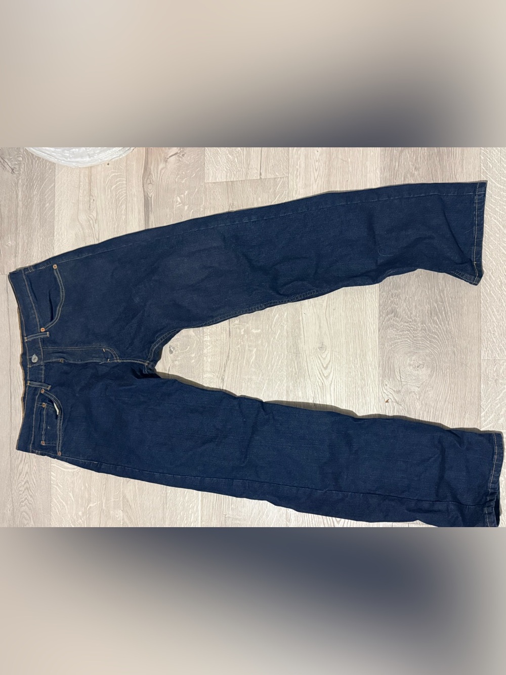 Levi's Men's Navy Straight Leg Jeans
